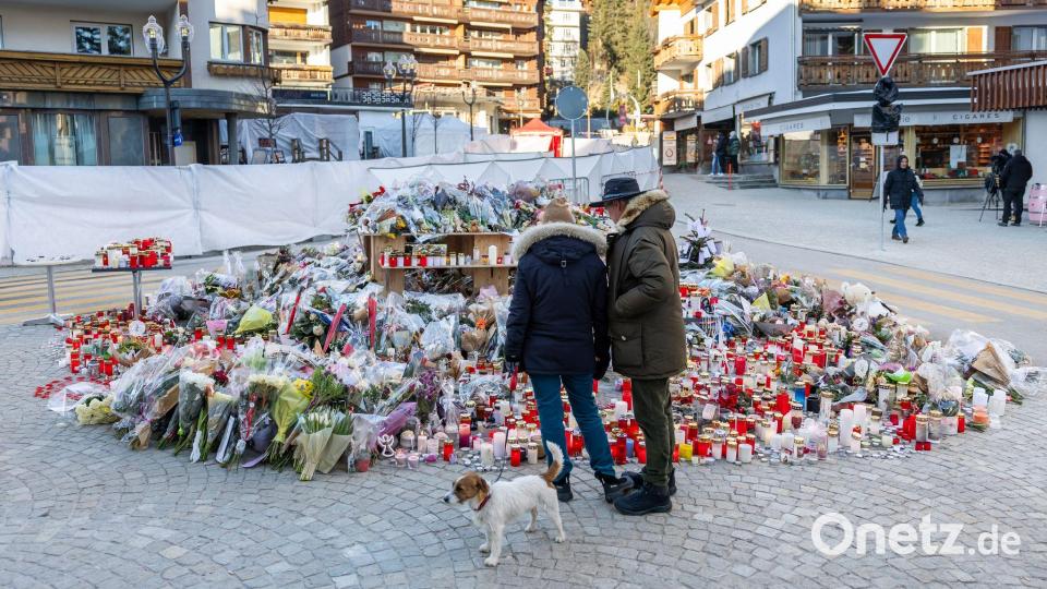 Die Trauerfeier am Freitag findet nun in Martigny, nicht Crans-Montana, statt. Bild: Cyril Zingaro/KEYSTONE/dpa