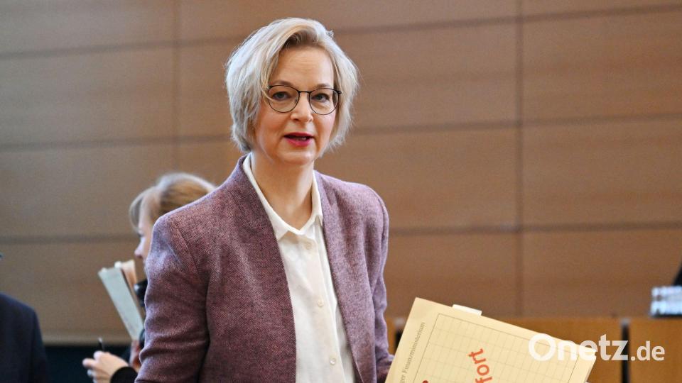 Die Thüringerin Katja Wolf liegt immer wieder mit Wagenknecht im Clinch. (Archivbild) Bild: Martin Schutt/dpa