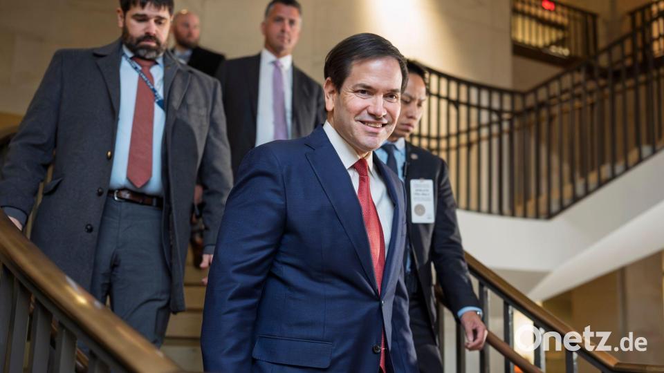 Außenminister Marco Rubio trifft im US-Kapitol ein. Bild: J. Scott Applewhite/AP/dpa