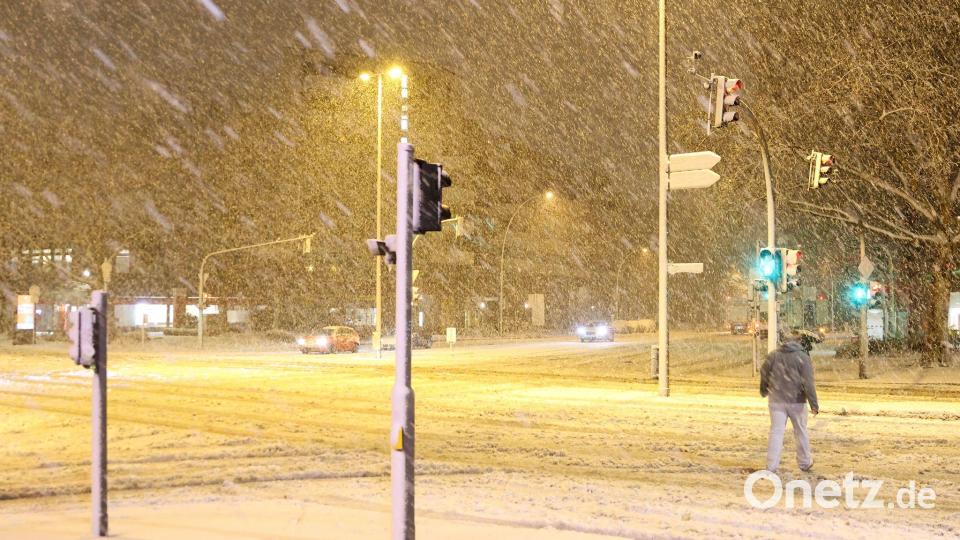Ein Sturmtief bringt Schnee und Glatteis mit sich. Bild: Bodo Marks/dpa