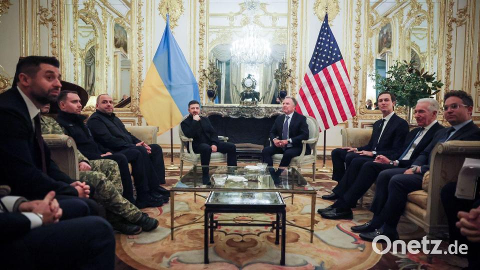 Die USA sehen sich vor allem in der Rolle des Vermittlers - weitreichende militärische Zusagen sind bislang nicht bekannt. Bild: Thomas Padilla/AP/dpa