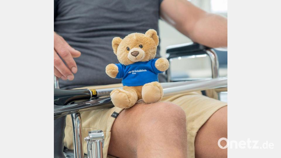 „Murli“ tröstet gelegentlich Kinder und erwachsene Patienten (Handoutfoto) Bild: -/BG Unfallklinik Murnau/dpa