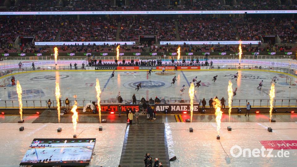 Vor drei Jahren fand das Winter Game in Köln statt, diesmal wird in Dresden gespielt. (Archivbild) Bild: Christopher Neundorf/Kirchner-Media/dpa