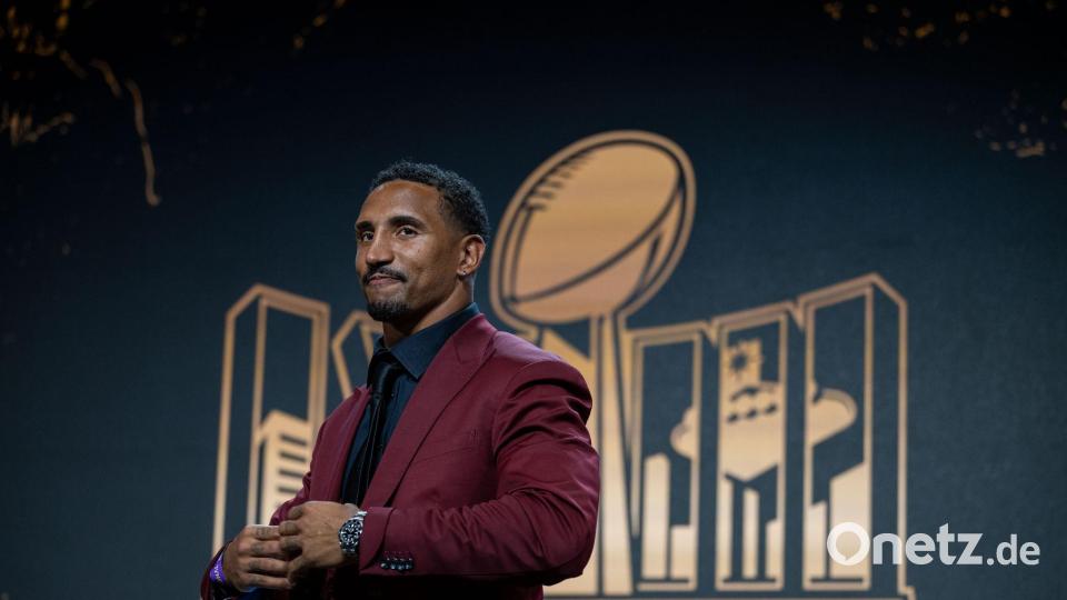 Beim Super Bowl war Johnson bislang immer als Gast - in dieser Saison hat er theoretisch noch die Chance auf eine aktive Teilnahme. Bild: Maximilian Haupt/dpa