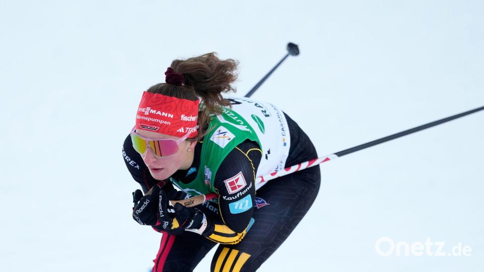 Nathalie Armbruster hat in Otepää Rang drei belegt. (Archivbild) Bild: Matthias Schrader/AP/dpa