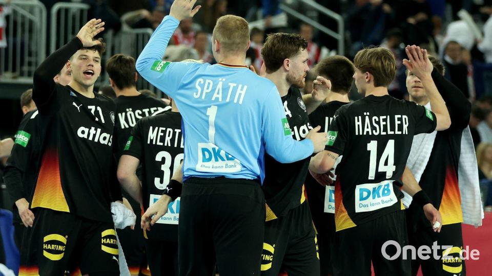 Wichtig für die Emotionen auf dem Parkett: Torhüter David Späth. Bild: Goran Stanzl/PIXSELL/dpa