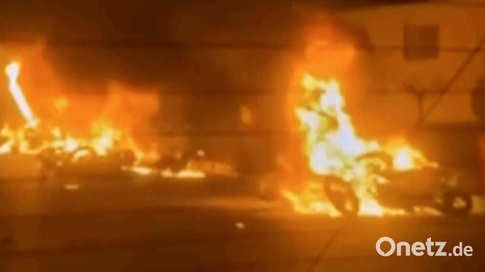 Die Proteste begannen Ende Dezember, ausgelöst durch eine massive Wirtschaftskrise und einen plötzlichen Absturz der iranischen Währung Rial. Bild: Uncredited/Iran state TV/AP/dpa
