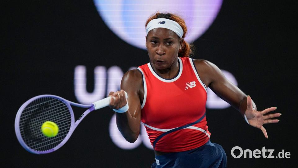 Coco Gauff gewann beim United Cup das Top-Duell gegen die Polin Iga Swiatek. Bild: Rick Rycroft/AP/dpa
