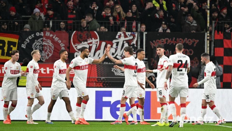 Erstmals seit April 2018 gewinnt der VfB Stuttgart wieder gegen Leverkusen Bild: Federico Gambarini/dpa