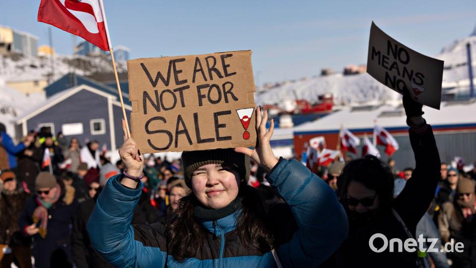 In Grönland stoßen die Besitzansprüche von US-Präsident Trump auf Ablehnung. (Archivbild) Bild: Christian Klindt Soelbeck/Ritzau Scanpix Foto/AP/dpa