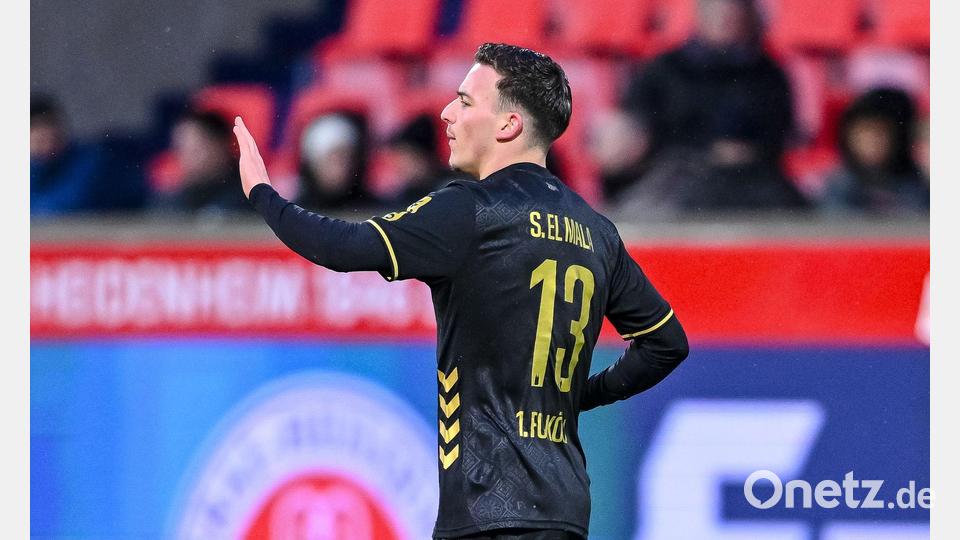 Said El Mala wird zur Halbzeit eingewechselt - und trifft sofort. Bild: Harry Langer/dpa