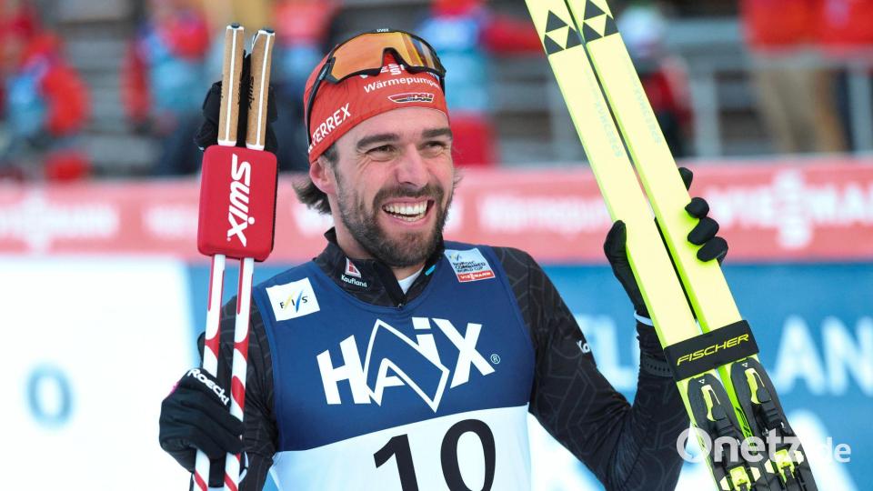 Johannes Rydzek hat in Otepää Grund zur Freude. (Archivbild) Bild: Geir Olsen/NTB/dpa