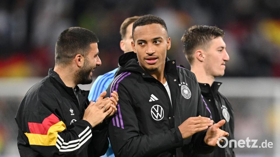 Nationalspieler ist Jamie Leweling (Mitte) bereits. (Archivbild) Bild: Sven Hoppe/dpa