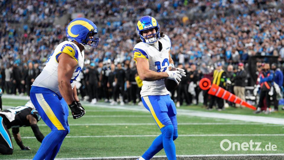 Zwei Touchdowns für Nacua (r) und ein knapper Sieg für die Rams Bild: Jacob Kupferman/AP/dpa