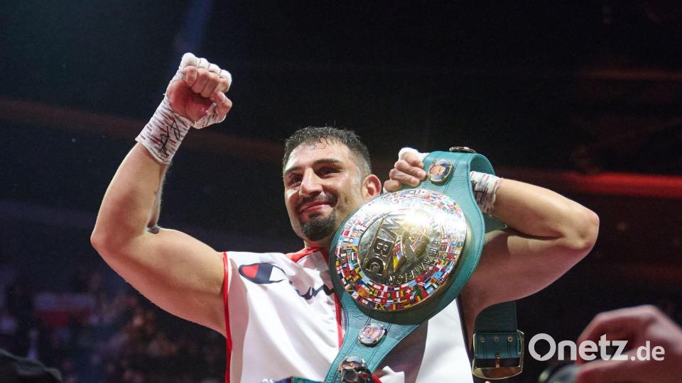 Der deutsche Schwergewichtsboxer Agit Kabayel hat seinen Interims-WM-Titel verteidigt. Bild: Bernd Thissen/dpa