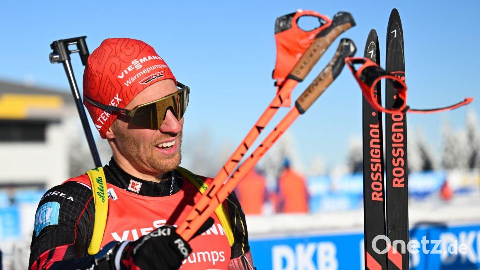 Zeigte eine starke Leistung als Schlussläufer: David Zobel. Bild: Hendrik Schmidt/dpa