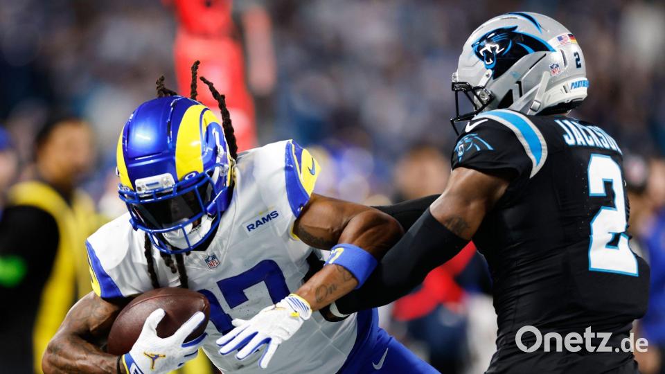 Der in Frankfurt geborene Mike Jackson (r) hatte starke Szenen, zum Weiterkommen der Panthers reichte es nicht. Bild: Rusty Jones/AP/dpa