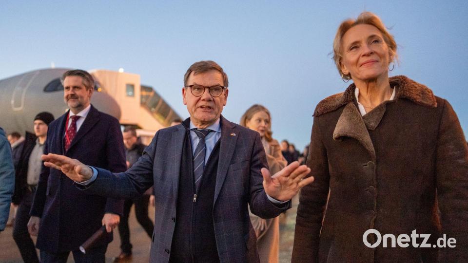 Wadephul ist auf dem Weg in die USA. Bild: Michael Kappeler/dpa