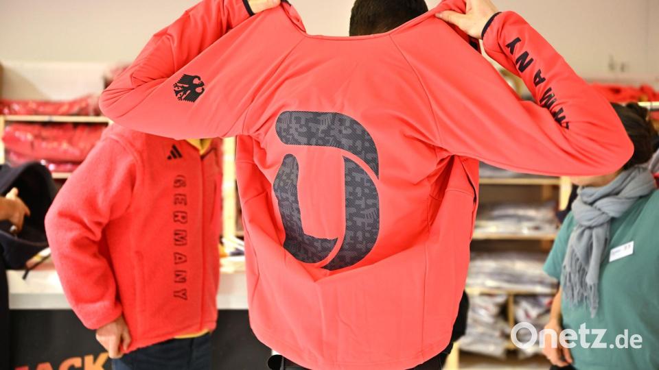 Team Deutschland auf dem Weg. Bild: Martin Schutt/dpa