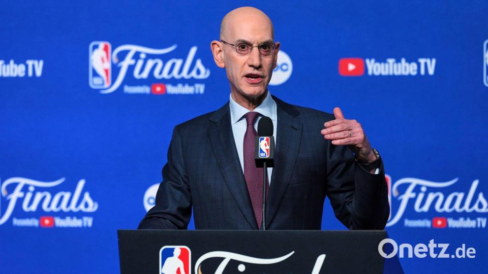 NBA-Boss Adam Silver drängt mit seiner Liga nach Europa. Bild: Nate Billings/AP/dpa