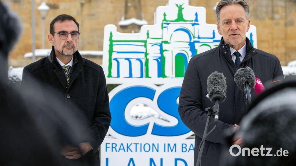 Wollen mehr Befugnisse für Ermittler: der CSU-Fraktionschef (l) und der BKA-Präsident. Bild: Pia Bayer/dpa