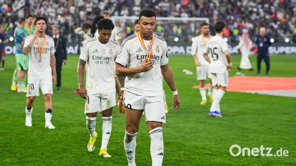 Kylian Mbappé sorgte mit einer Geste nach der Partie für Diskussionen. Bild: Altaf Qadri/AP/dpa