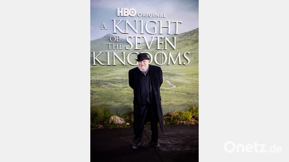 Bei der Premiere der Serie „A Knight of the Seven Kingdoms“ war auch der Fantasyautor und „Game of Thrones“-Erfinder George R. R. Martin anwesend. Bild: Christoph Soeder/dpa