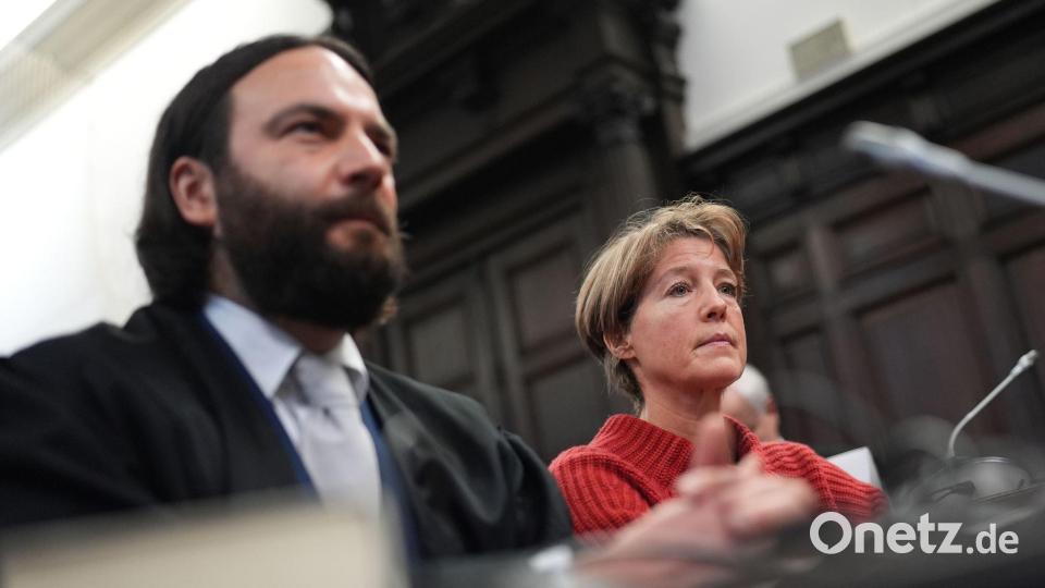 Christina Block steht seit einem halben Jahr in Hamburg vor Gericht, weil sie den Auftrag zur Entführung ihrer Kinder erteilt haben soll. Bild: Marcus Brandt/Pool dpa/dpa