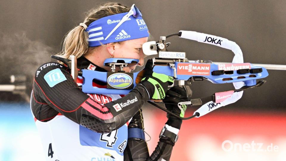 Franziska Preuß leistete sich eine Strafrunde. Bild: Sven Hoppe/dpa