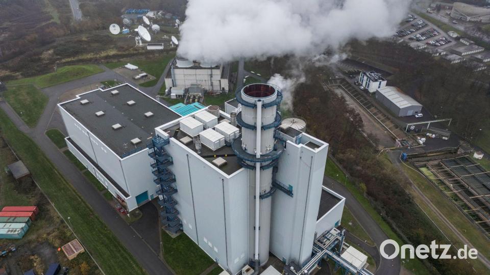 Dampf steigt aus der Kühlung eines Gaskraftwerkes in Hürth. (Archivbild) Bild: Oliver Berg/dpa