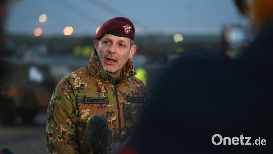 Der italienische General Nicola Mandolesi sieht die Nato geeint und einsatzbereit. Bild: Lars Penning/dpa