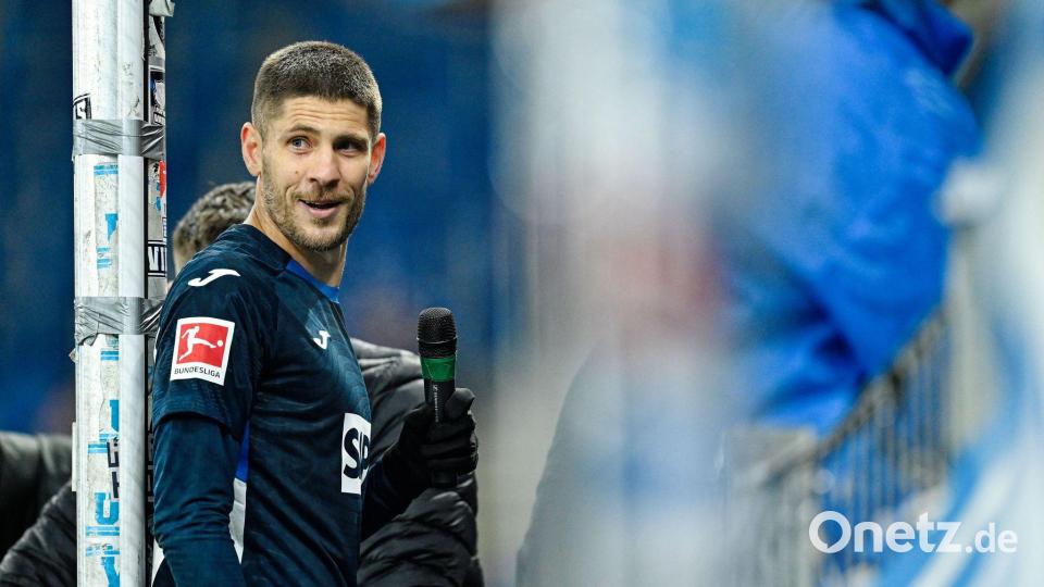 Mann des Abends in Sinsheim und von den Fans gefeiert: Andrej Kramaric. Bild: Uwe Anspach/dpa