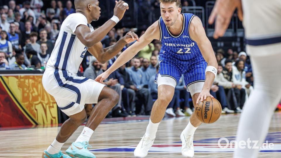 Franz Wagner (r) konnte spielen und stand in der Startaufstellung. Bild: Andreas Gora/dpa