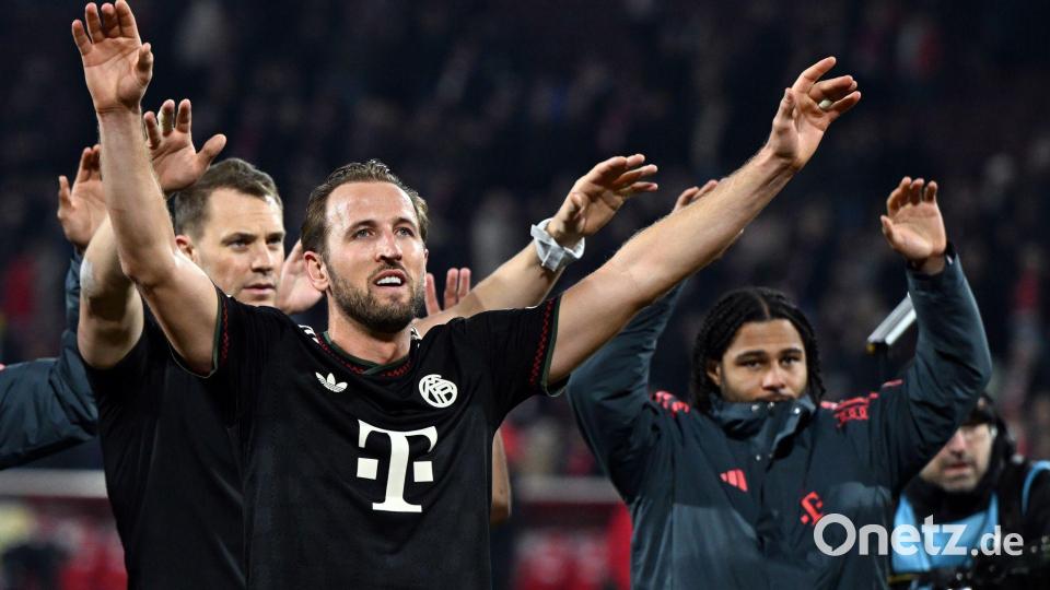 Harry Kane ist für FC-Trainer Kwasniok wie von einem anderen Stern. Bild: Federico Gambarini/dpa