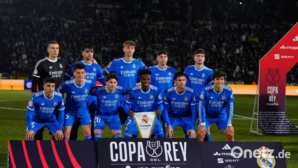 Die Real-Madrid-Bezwinger von Albacete Balompié. Bild: Jose Breton/AP/dpa