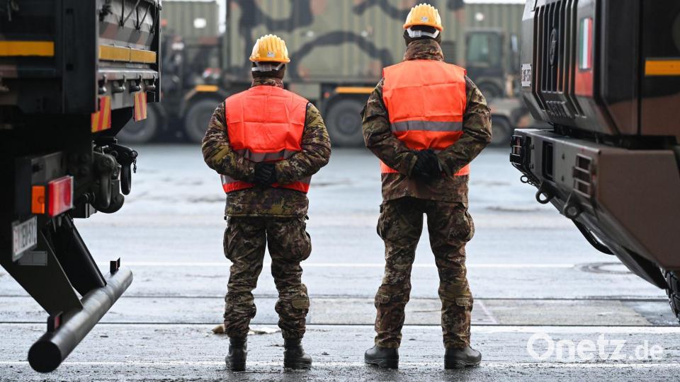 Insgesamt sind elf Nato-Länder an dem Manöver beteiligt. Bild: Lars Penning/dpa