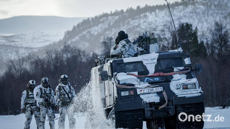 Gebirgsjäger der Bundeswehr in Norwegen Bild: Kay Nietfeld/dpa