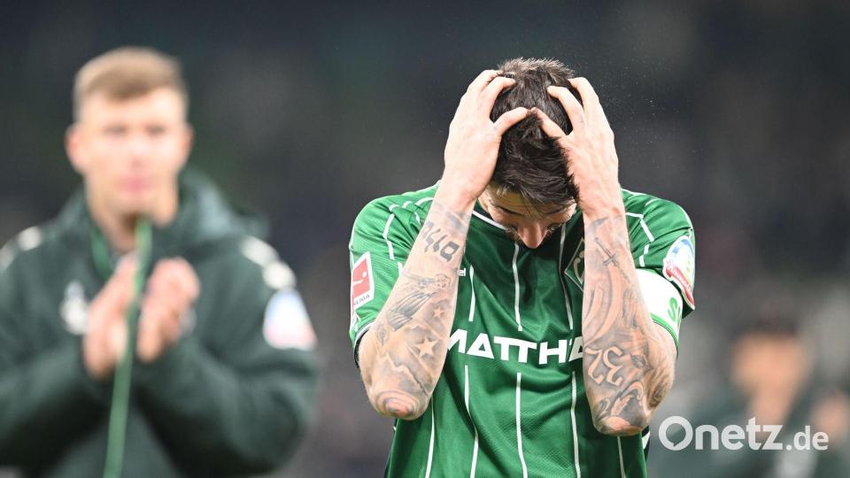 Bremen gibt den Sieg gegen Frankfurt aus der Hand. Bild: --/dpa