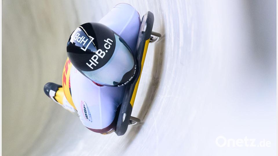 Christopher Grotheer (Deutschland) fährt beim Weltcup-Finale auf Rang zwei, zeitgleich mit Axel Jungk. Bild: Robert Michael/dpa