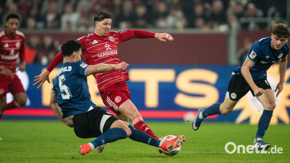 Fortunas Torjäger erzielte den Siegtreffer. Bild: Marius Becker/dpa