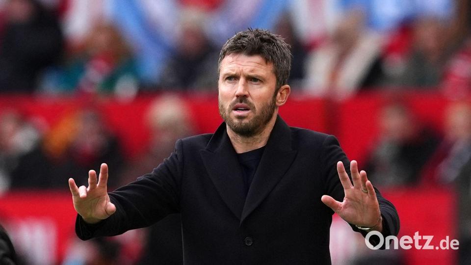 Interimstrainer Michael Carrick feierte einen gelungenen Einstand bei Manchester United. Bild: Martin Rickett/PA Wire/dpa