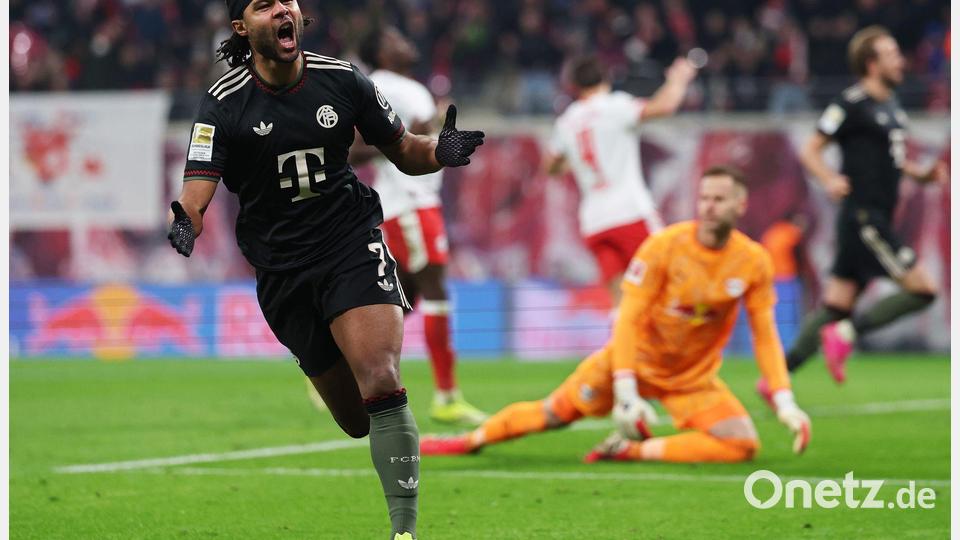 Serge Gnabry jubelt nach seinem Ausgleich. Bild: Jan Woitas/dpa