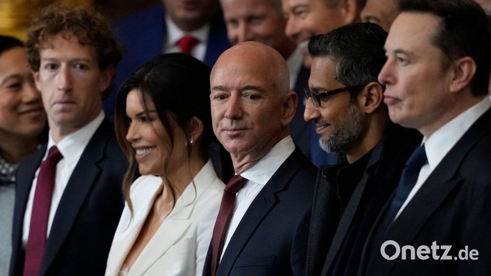 Die Chefs großer Unternehmen aus dem Silicon Valley unterstützen Trump mittlerweile. (Archivbild) Bild: Julia Demaree Nikhinson/AP Pool/dpa