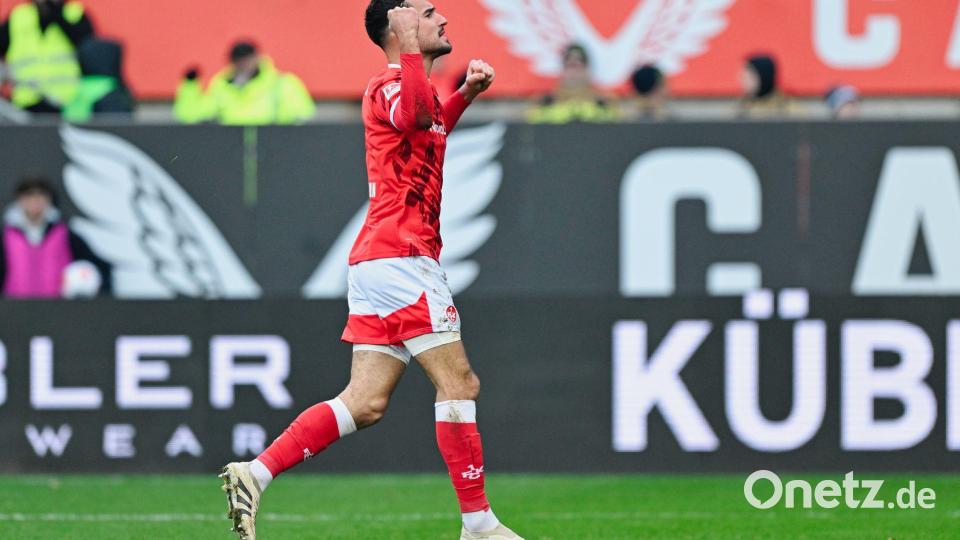 Ivan Prtajin traf für Kaiserslautern zum 1:1. Bild: Uwe Anspach/dpa