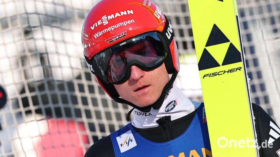 Karl Geiger hat die Olympia-Qualifikation verpasst. (Archivbild) Bild: Daniel Karmann/dpa