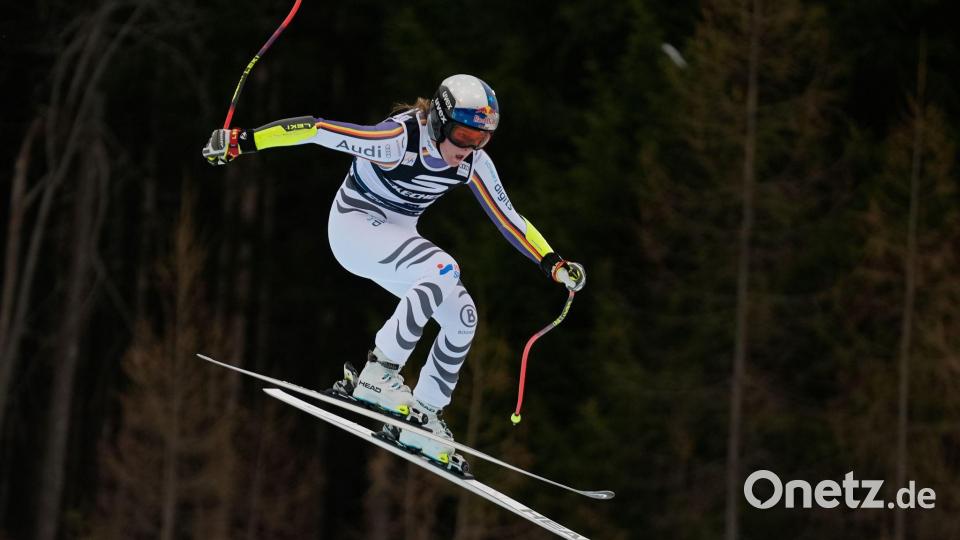 Vierter Sieg der Karriere, zweiter der Saison: Emma Aicher ist obenauf. Bild: Giovanni Auletta/AP/dpa