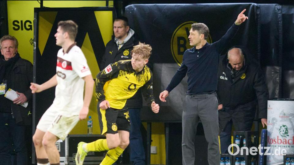 Niko Kovac (r) gibt beim BVB die Richtung vor. Bild: Bernd Thissen/dpa