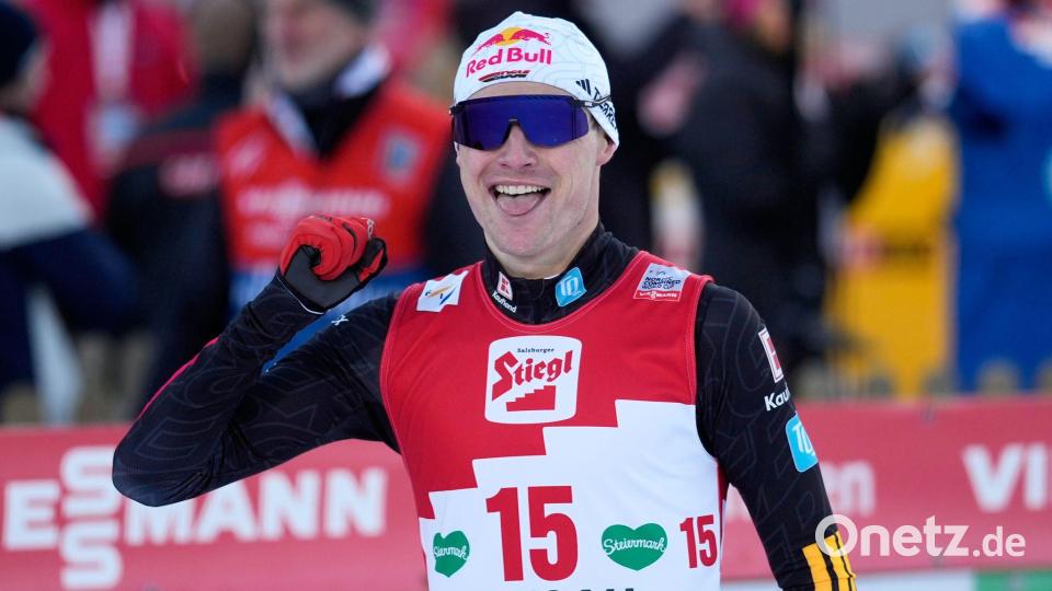 Kombinierer Vinzenz Geiger bedauert die Reduzierung der Quotenplätze für Olympia. (Archivbild) Bild: Matthias Schrader/AP/dpa