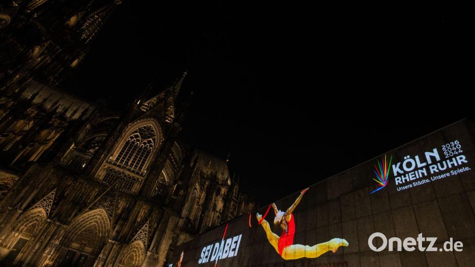 In Köln wurde das Römisch-Germanische Museum beleuchtet. Bild: Rolf Vennenbernd/dpa