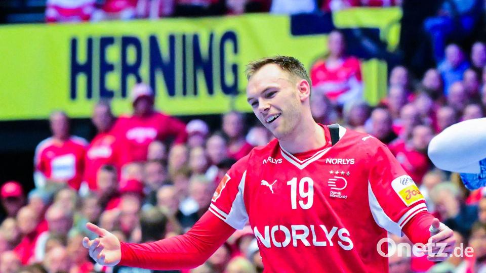 Mathias Gidsel konnte Dänemarks Niederlage gegen Portugal nicht verhindern. Bild: Sina Schuldt/dpa